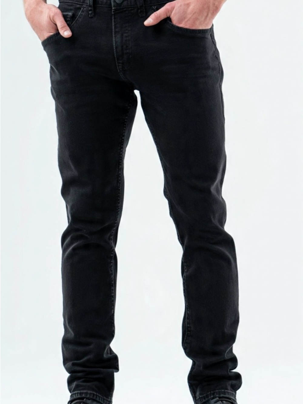 Stone Falcon Slim Black Denim Jeans